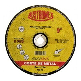 DISCO METAL PLANO 9"X1/8"X7/8" C-734...