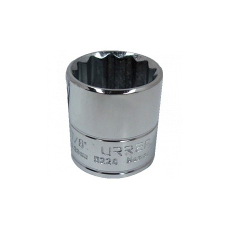 DADO CORTO E. 3/8" 12 PTAS. 1/2" 5216 URREA